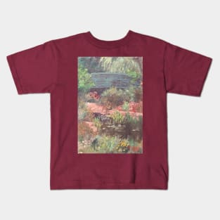 Water Under The Bridge Oil Painting Kids T-Shirt